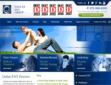 Tablet Screenshot of dallasentgroup.com